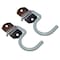 Crawford Crawford 3.65 in. L Vinyl Coated Gray Steel Small Hanger Holder 5 lb. cap. 2 pk SS29 - alternate 1